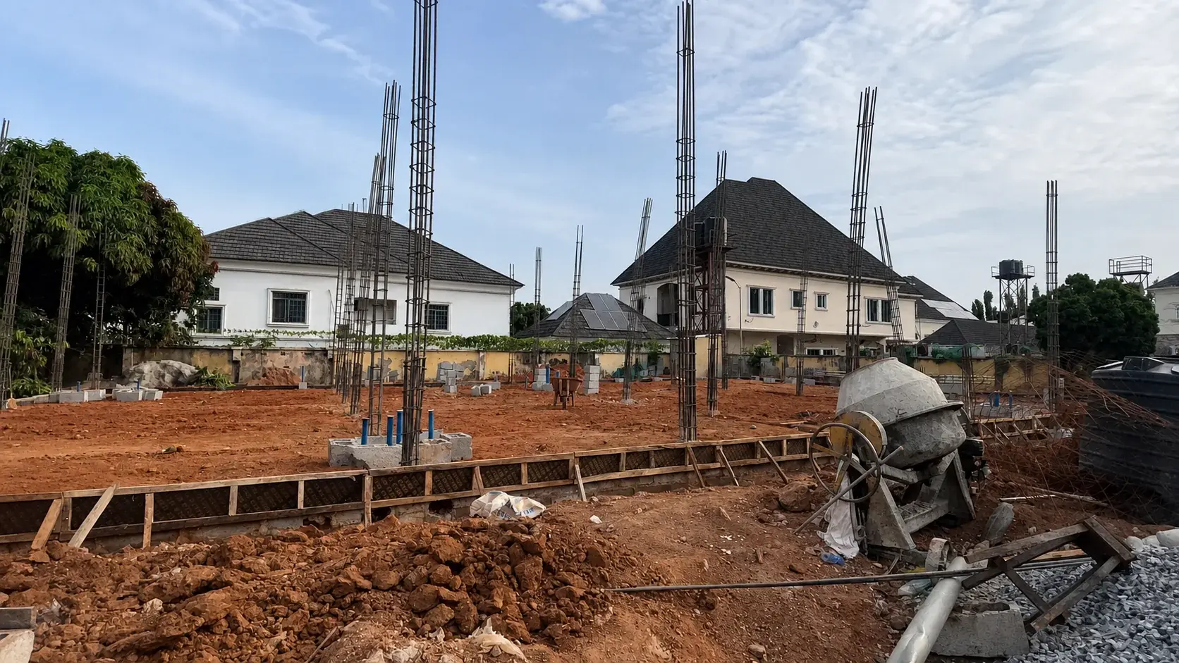 Foundation work at The Midtown Terraces