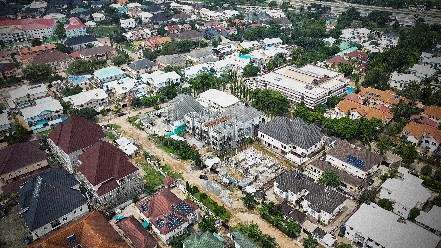 The Midtown Terraces under construction in Gwarinpa, Abuja