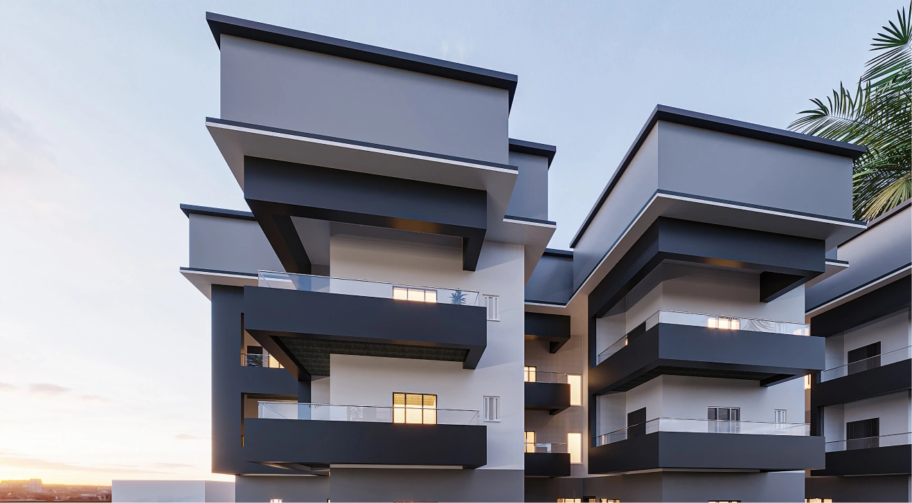 The stacked balcony bays of The Urban Nest